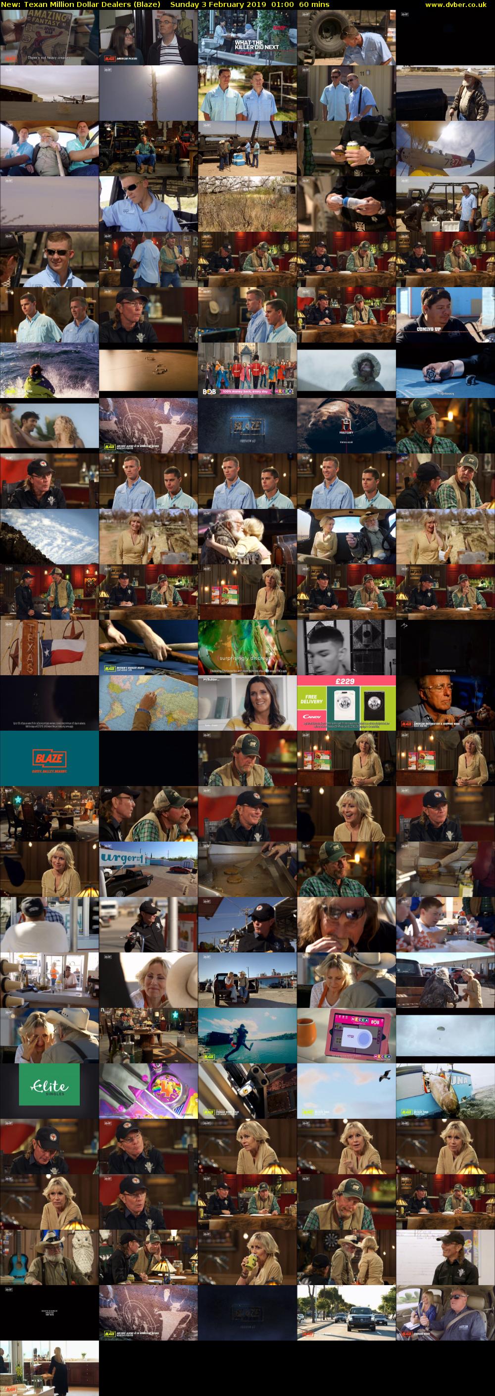 Texan Million Dollar Dealers (Blaze) Sunday 3 February 2019 01:00 - 02:00