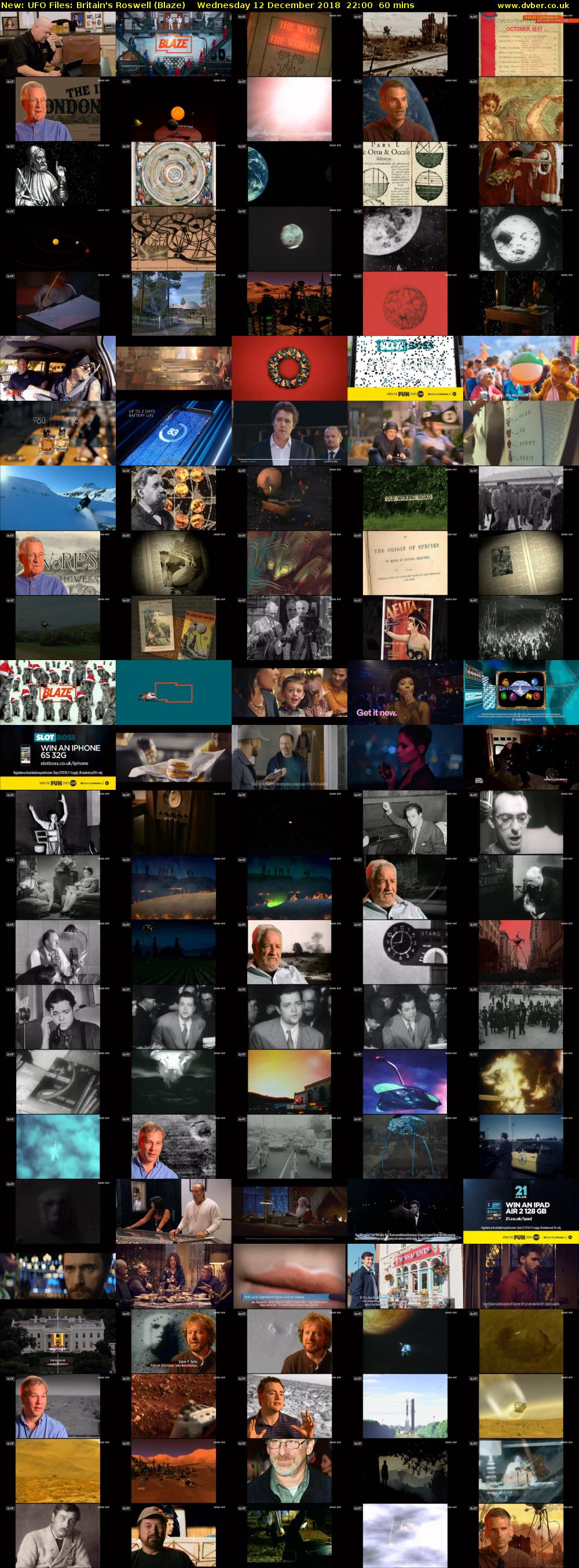 UFO Files: Britain's Roswell (Blaze) Wednesday 12 December 2018 22:00 - 23:00