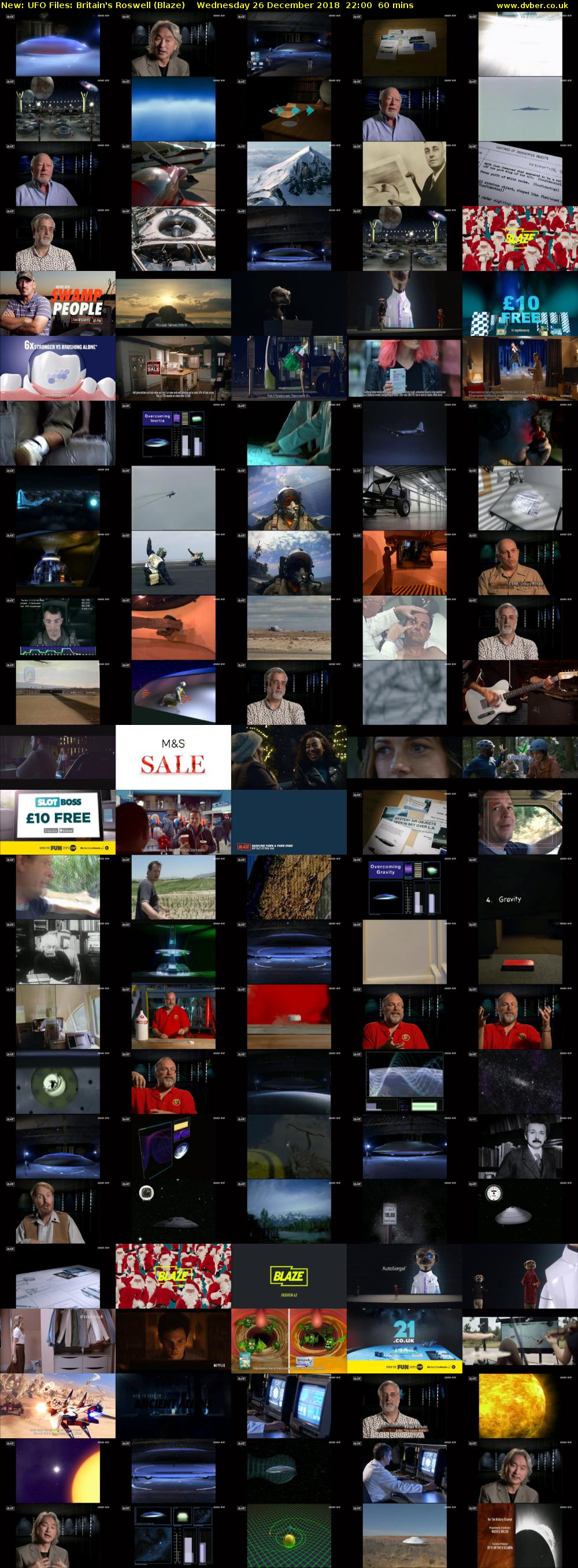 UFO Files: Britain's Roswell (Blaze) Wednesday 26 December 2018 22:00 - 23:00