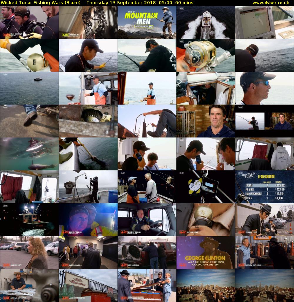 Wicked Tuna: Fishing Wars (Blaze) Thursday 13 September 2018 05:00 - 06:00