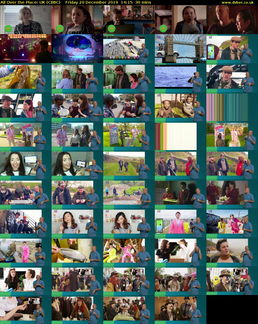 All Over the Place: UK (CBBC) Friday 20 December 2019 14:15 - 14:45