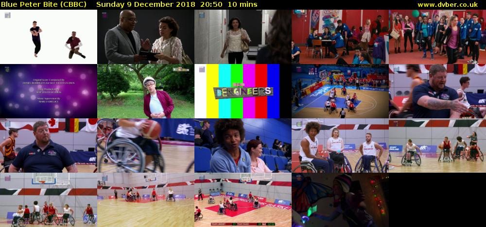 Blue Peter Bite (CBBC) Sunday 9 December 2018 20:50 - 21:00