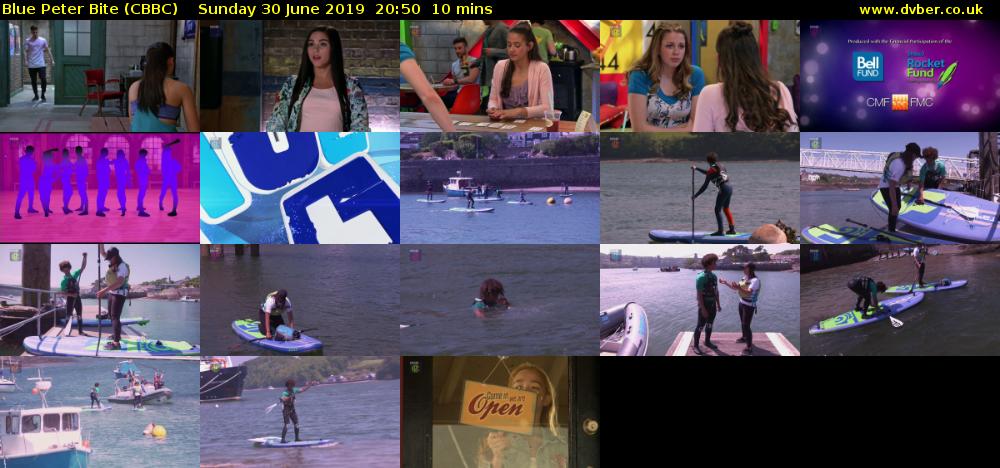 Blue Peter Bite (CBBC) Sunday 30 June 2019 20:50 - 21:00