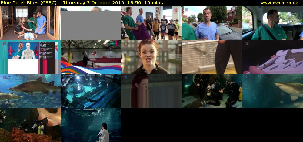 Blue Peter Bites (CBBC) Thursday 3 October 2019 18:50 - 19:00