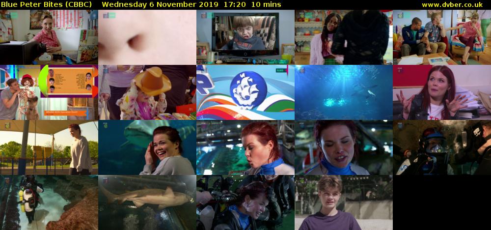 Blue Peter Bites (CBBC) Wednesday 6 November 2019 17:20 - 17:30