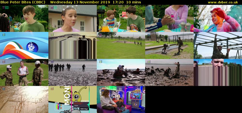 Blue Peter Bites (CBBC) Wednesday 13 November 2019 17:20 - 17:30