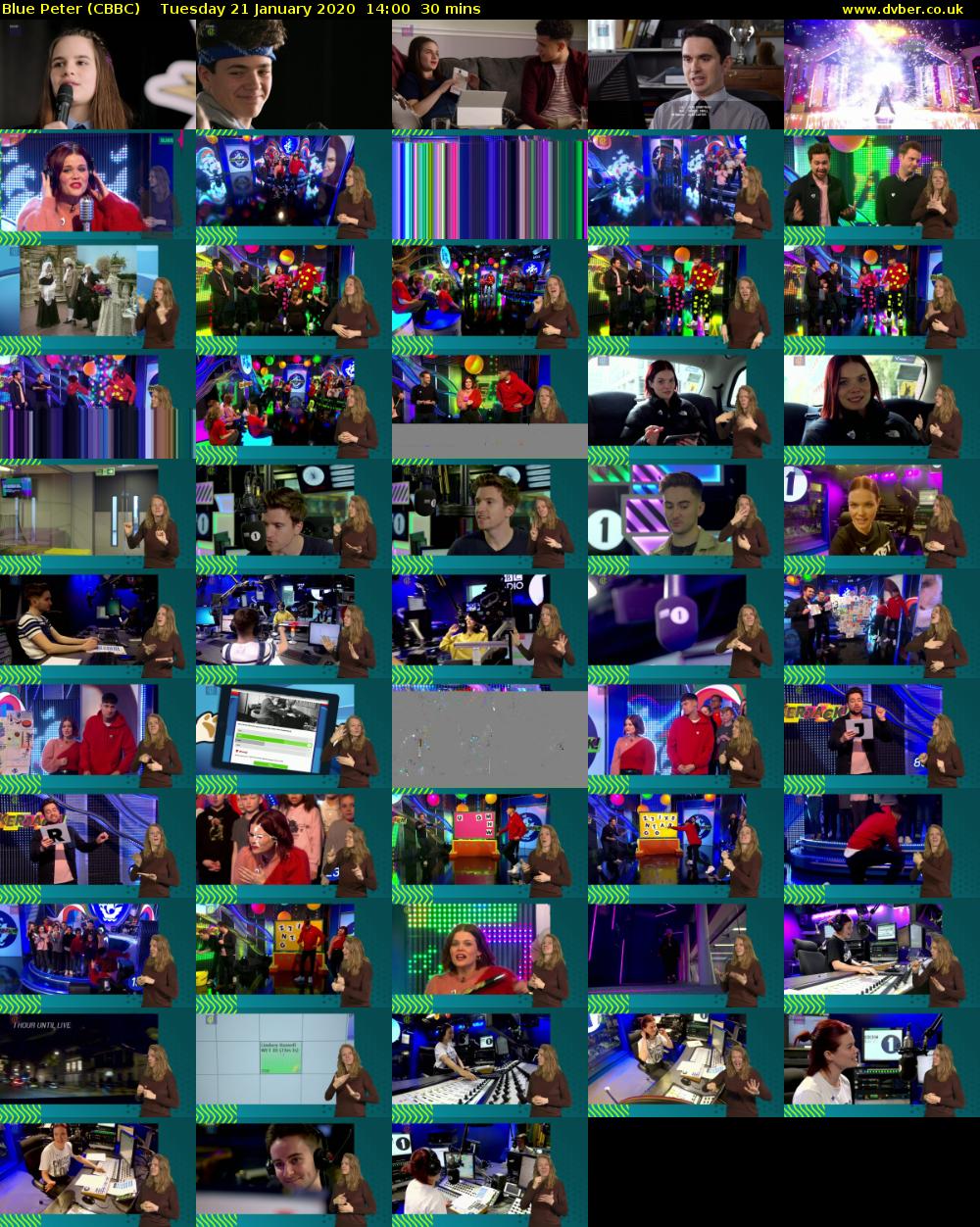 Blue Peter (CBBC) Tuesday 21 January 2020 14:00 - 14:30