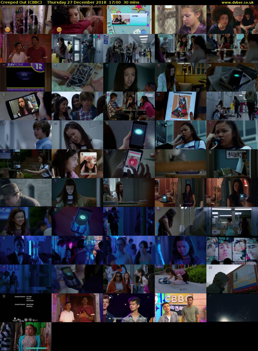 Creeped Out (CBBC) Thursday 27 December 2018 17:00 - 17:30