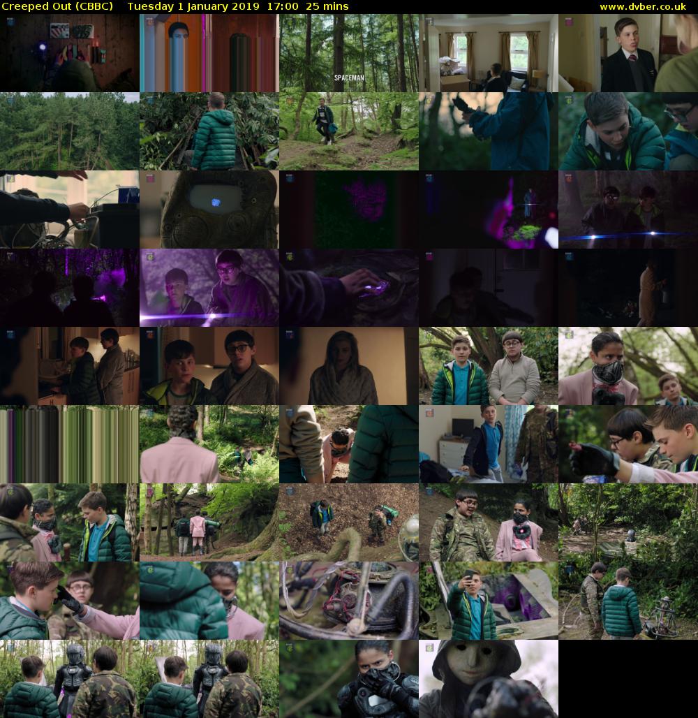 Creeped Out (CBBC) Tuesday 1 January 2019 17:00 - 17:25