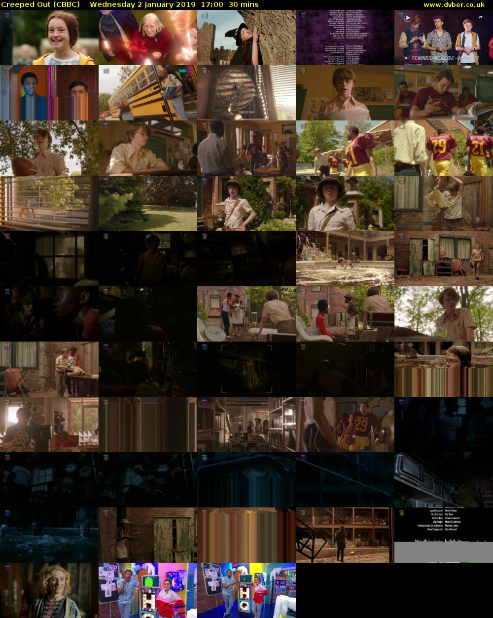 Creeped Out (CBBC) Wednesday 2 January 2019 17:00 - 17:30