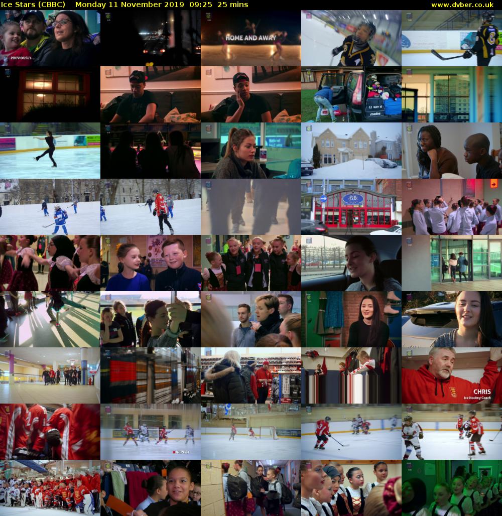 Ice Stars (CBBC) Monday 11 November 2019 09:25 - 09:50
