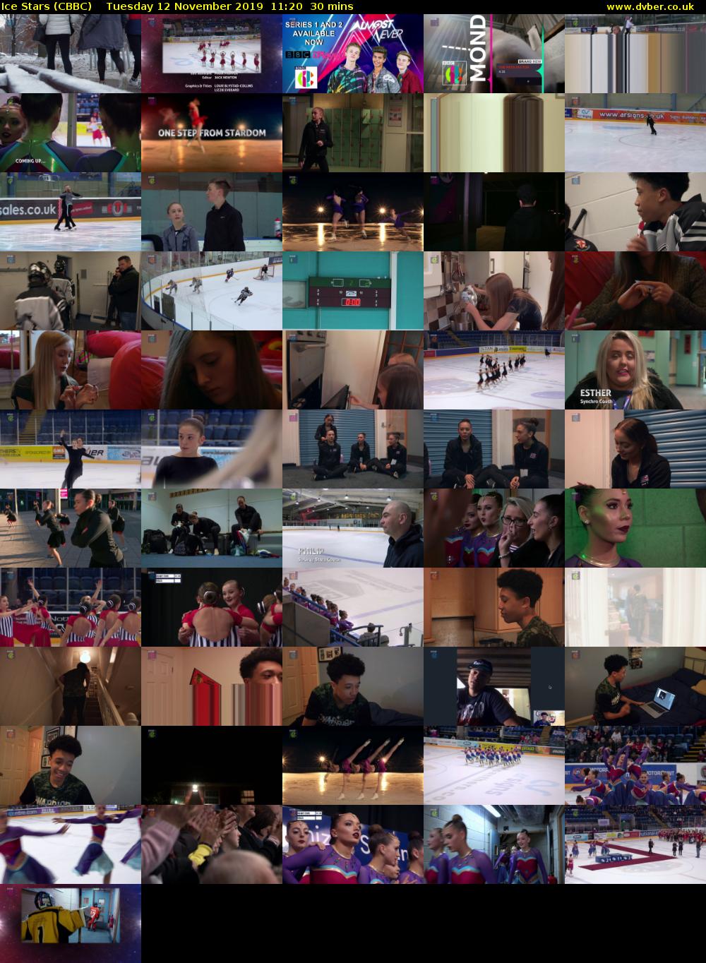 Ice Stars (CBBC) Tuesday 12 November 2019 11:20 - 11:50