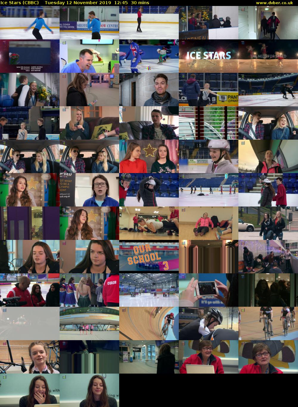 Ice Stars (CBBC) Tuesday 12 November 2019 12:45 - 13:15