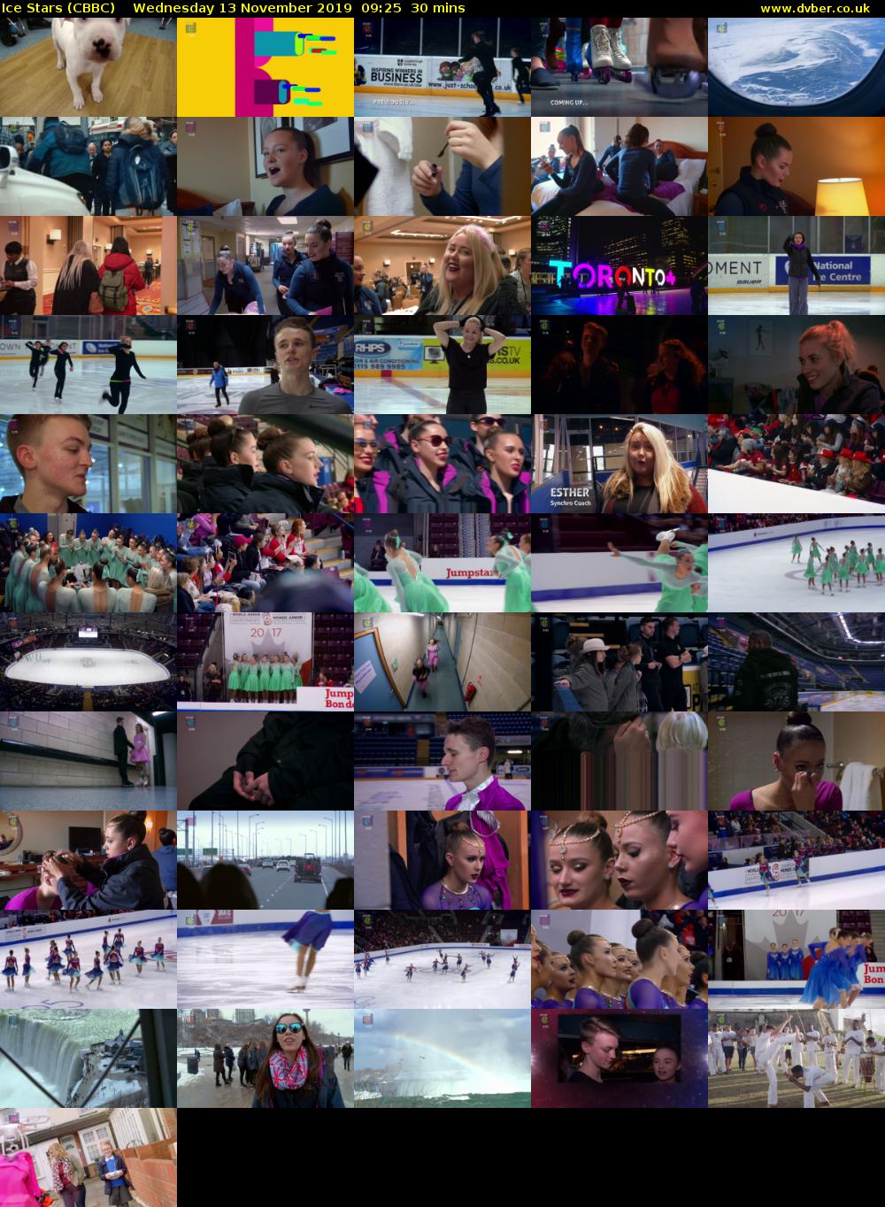 Ice Stars (CBBC) Wednesday 13 November 2019 09:25 - 09:55
