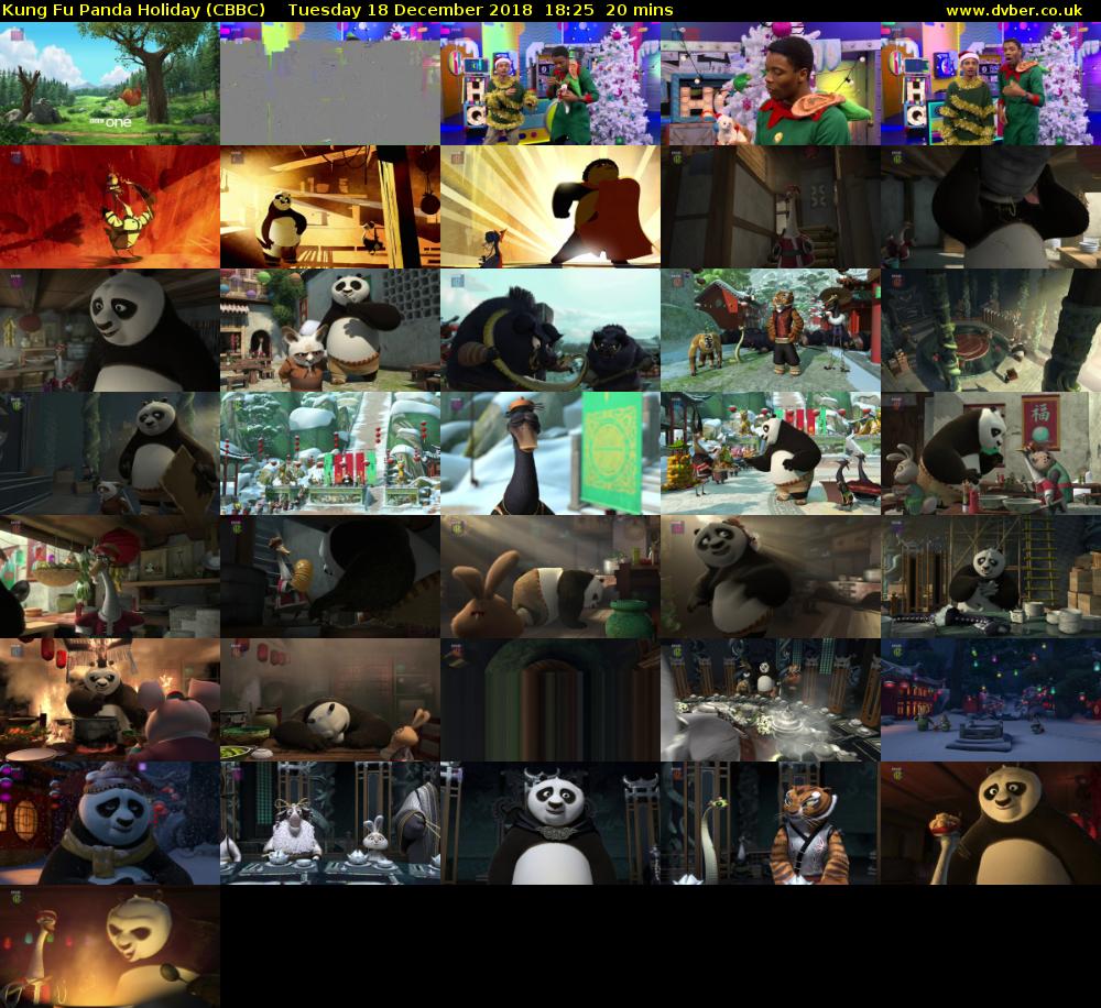 Kung Fu Panda Holiday (CBBC) Tuesday 18 December 2018 18:25 - 18:45