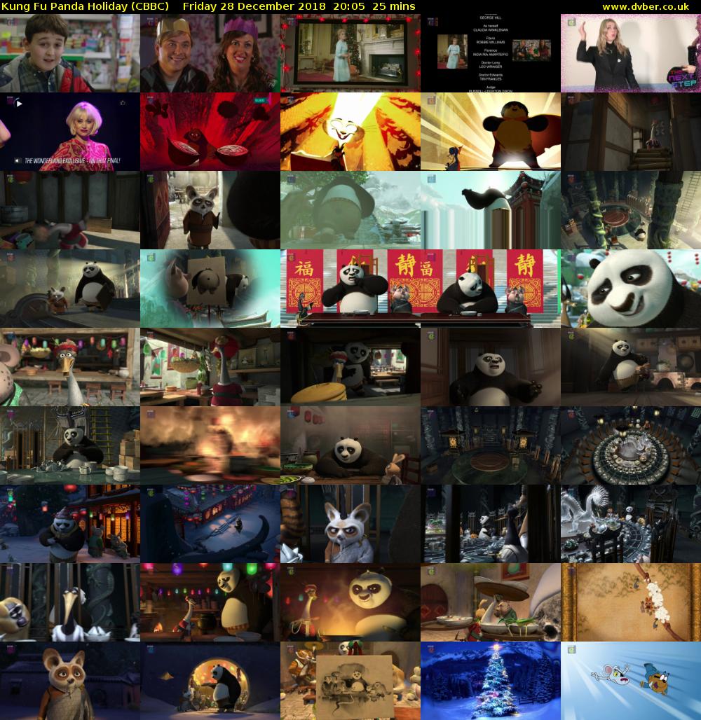 Kung Fu Panda Holiday (CBBC) Friday 28 December 2018 20:05 - 20:30