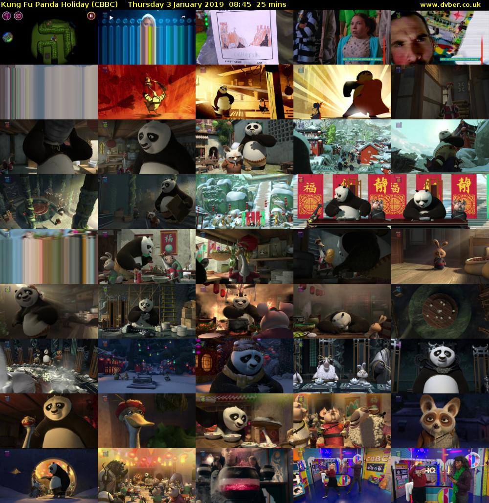 Kung Fu Panda Holiday (CBBC) Thursday 3 January 2019 08:45 - 09:10