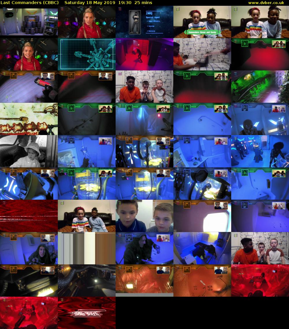 Last Commanders (CBBC) Saturday 18 May 2019 19:30 - 19:55