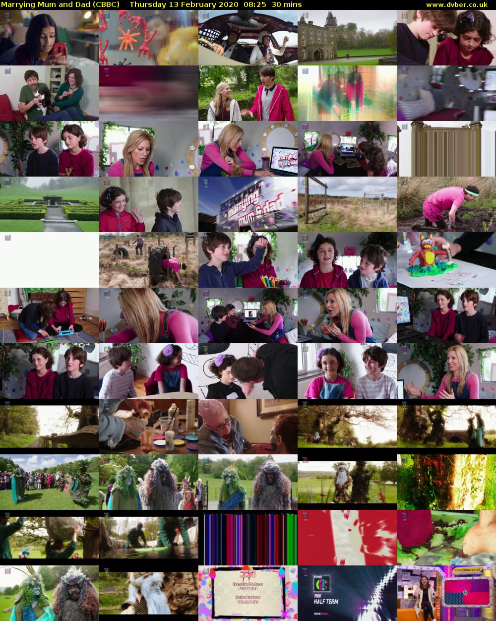 Marrying Mum and Dad (CBBC) Thursday 13 February 2020 08:25 - 08:55