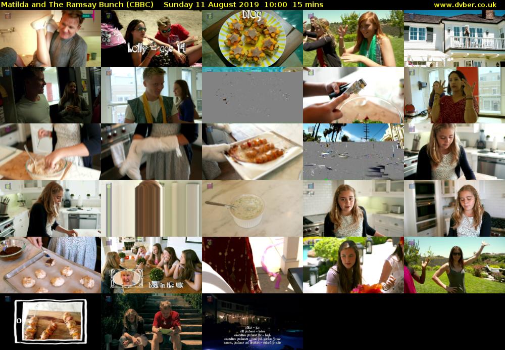 Matilda and The Ramsay Bunch (CBBC) Sunday 11 August 2019 10:00 - 10:15