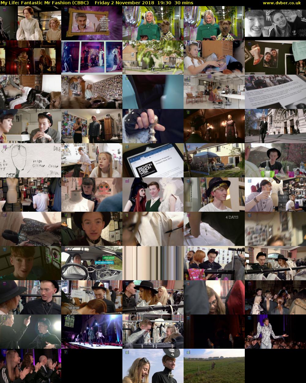 My Life: Fantastic Mr Fashion (CBBC) Friday 2 November 2018 19:30 - 20:00