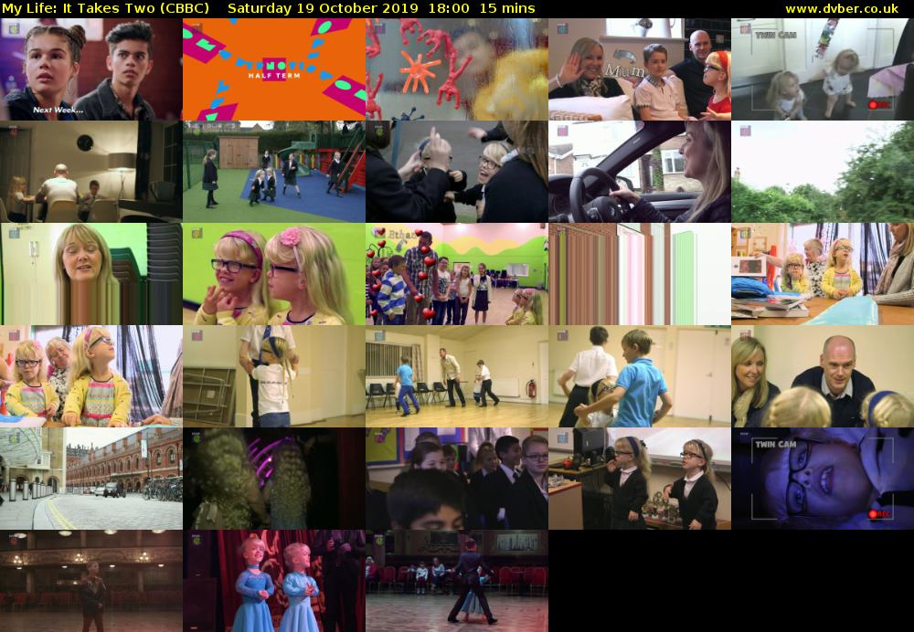 My Life: It Takes Two (CBBC) Saturday 19 October 2019 18:00 - 18:15