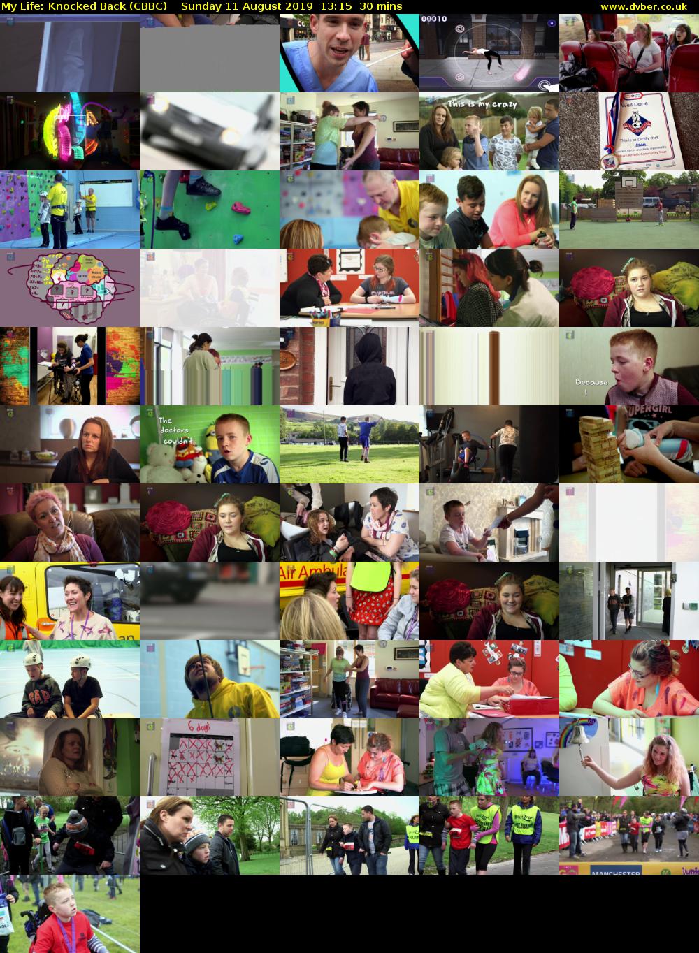 My Life: Knocked Back (CBBC) Sunday 11 August 2019 13:15 - 13:45