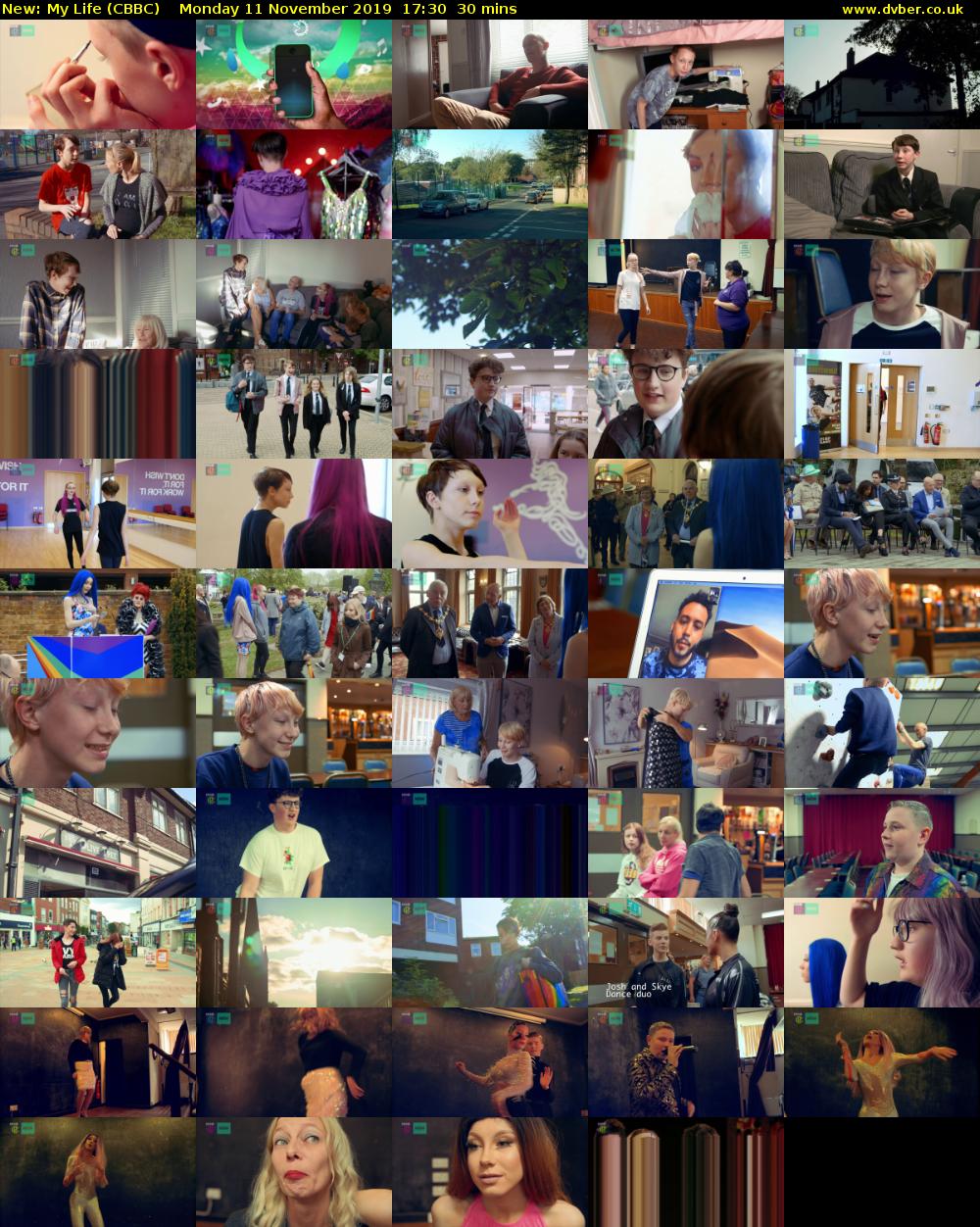 My Life (CBBC) Monday 11 November 2019 17:30 - 18:00
