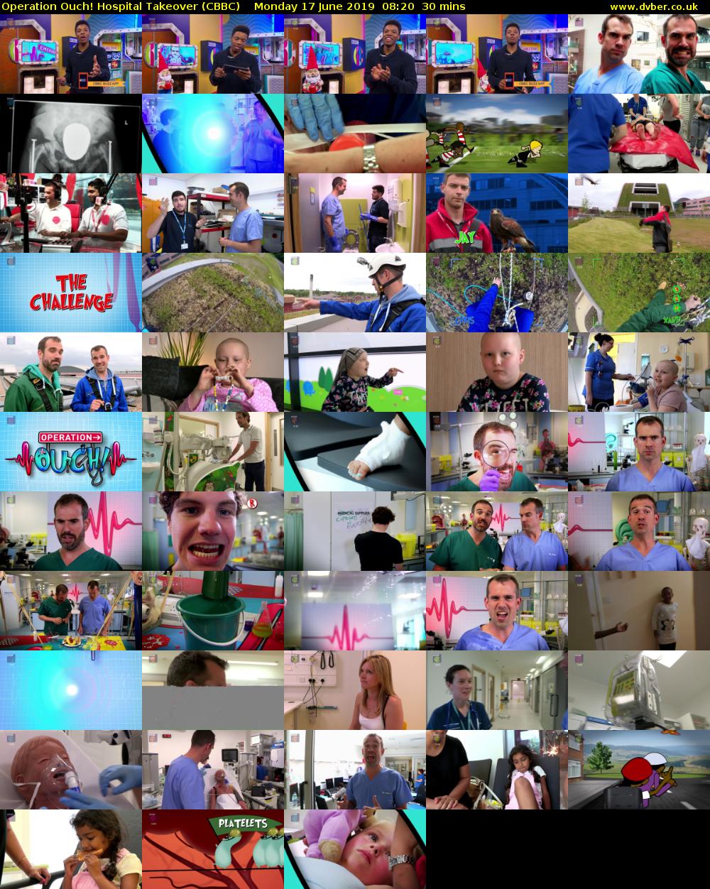 Operation Ouch! Hospital Takeover (CBBC) Monday 17 June 2019 08:20 - 08:50