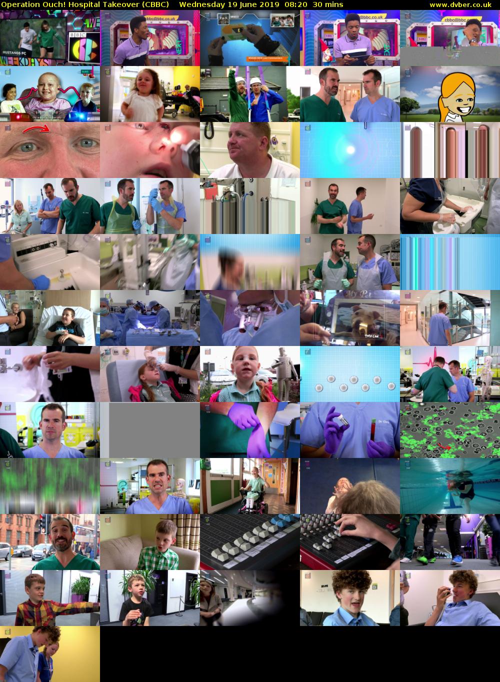 Operation Ouch! Hospital Takeover (CBBC) Wednesday 19 June 2019 08:20 - 08:50