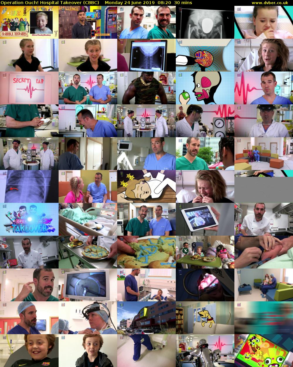 Operation Ouch! Hospital Takeover (CBBC) Monday 24 June 2019 08:20 - 08:50