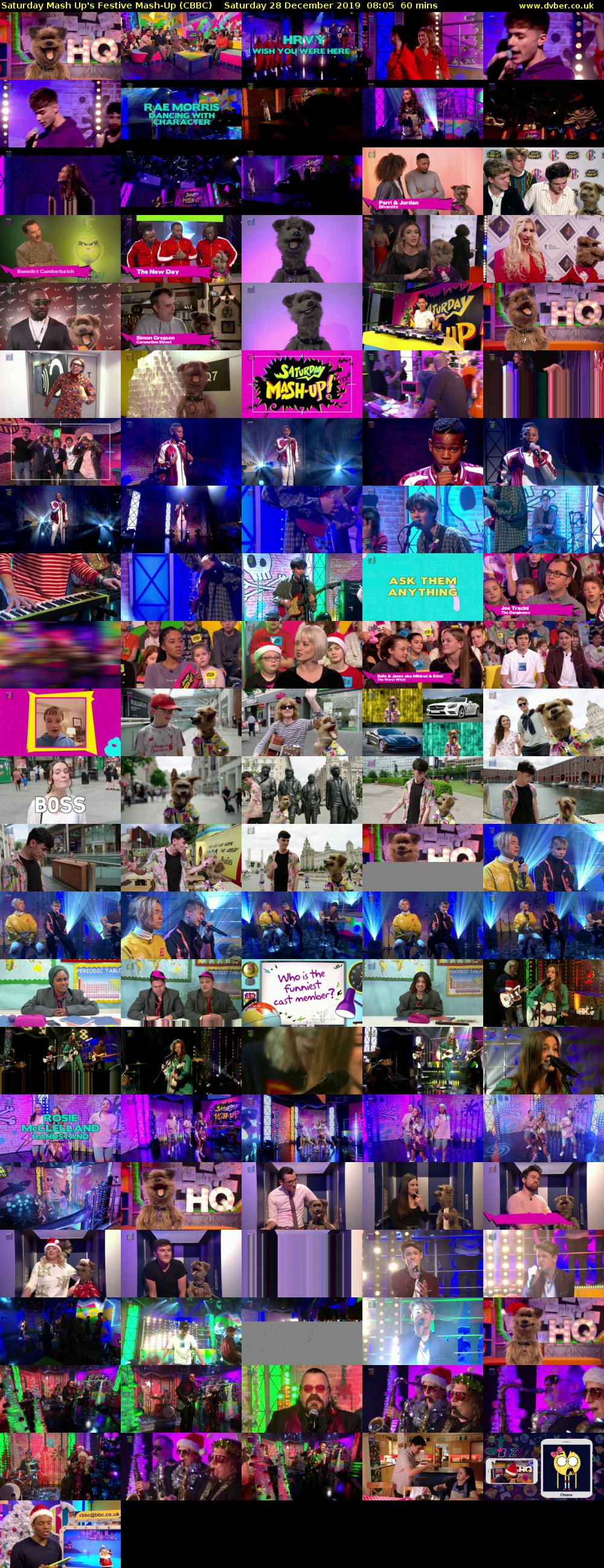 Saturday Mash Up's Festive Mash-Up (CBBC) Saturday 28 December 2019 08:05 - 09:05