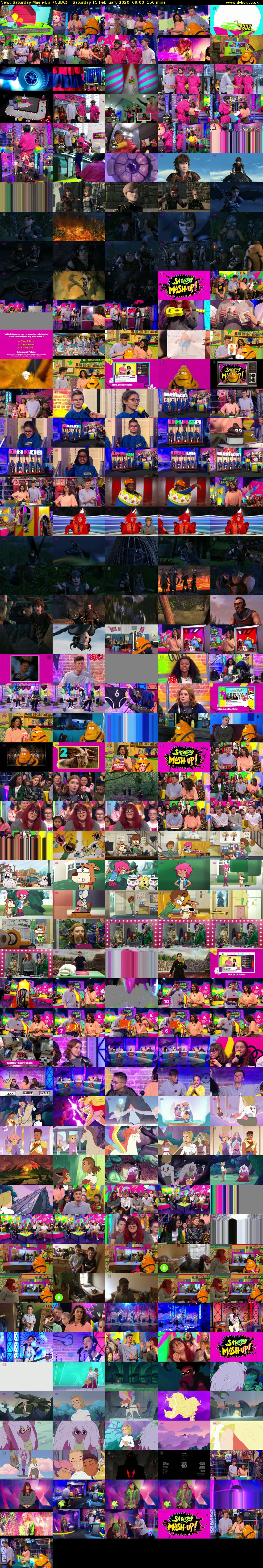 Saturday Mash-Up! (CBBC) Saturday 15 February 2020 09:00 - 11:30