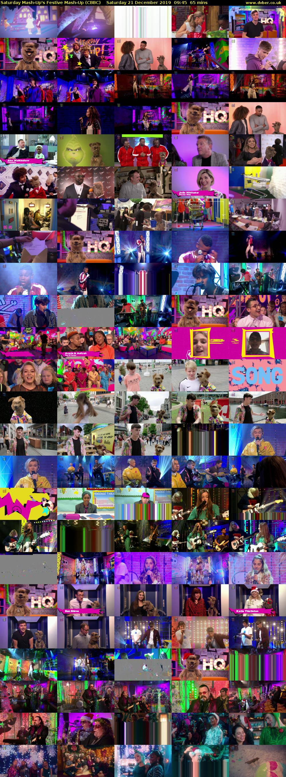 Saturday Mash-Up's Festive Mash-Up (CBBC) Saturday 21 December 2019 09:45 - 10:50