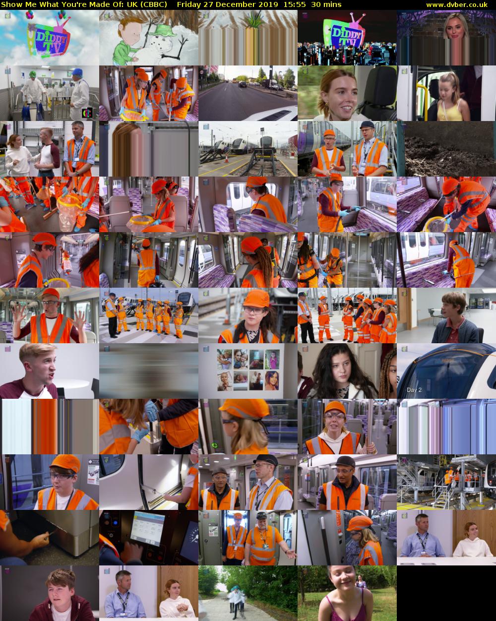 Show Me What You're Made Of: UK (CBBC) Friday 27 December 2019 15:55 - 16:25