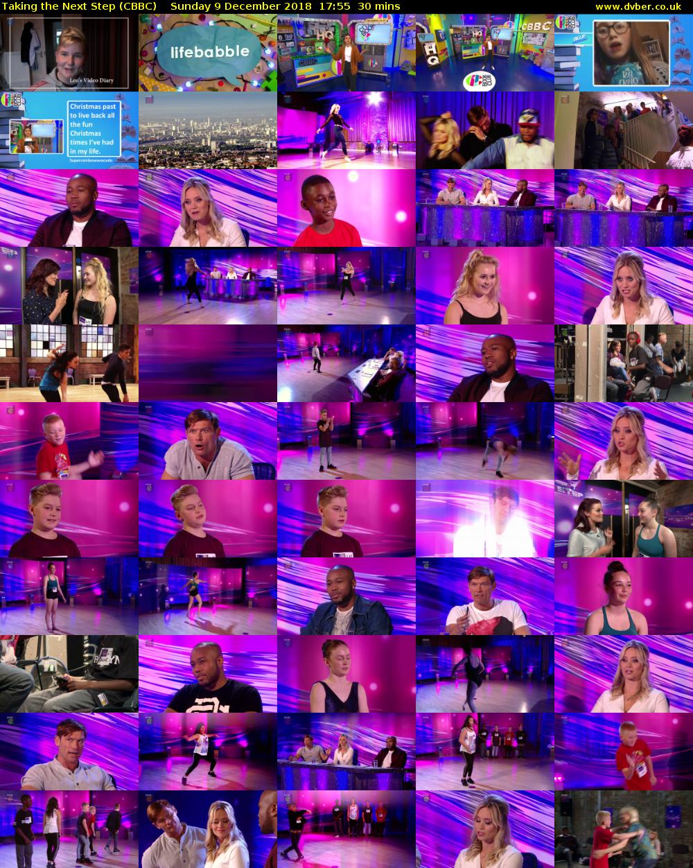 Taking the Next Step (CBBC) Sunday 9 December 2018 17:55 - 18:25