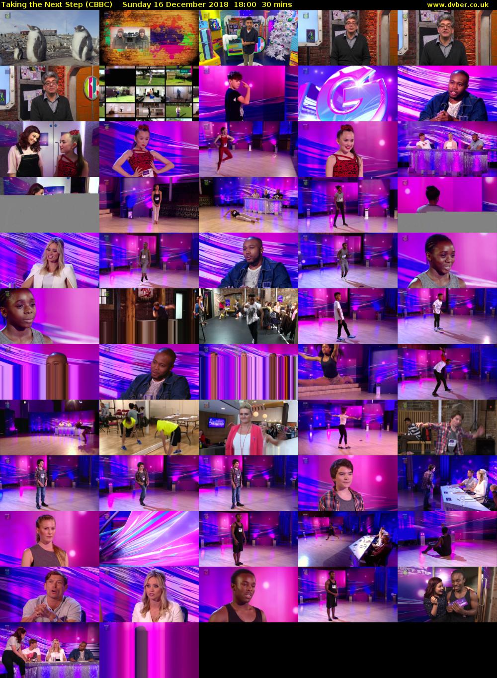 Taking the Next Step (CBBC) Sunday 16 December 2018 18:00 - 18:30