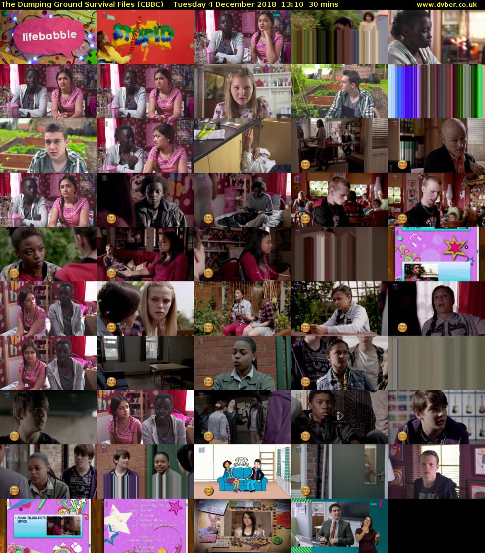 The Dumping Ground Survival Files (CBBC) Tuesday 4 December 2018 13:10 - 13:40