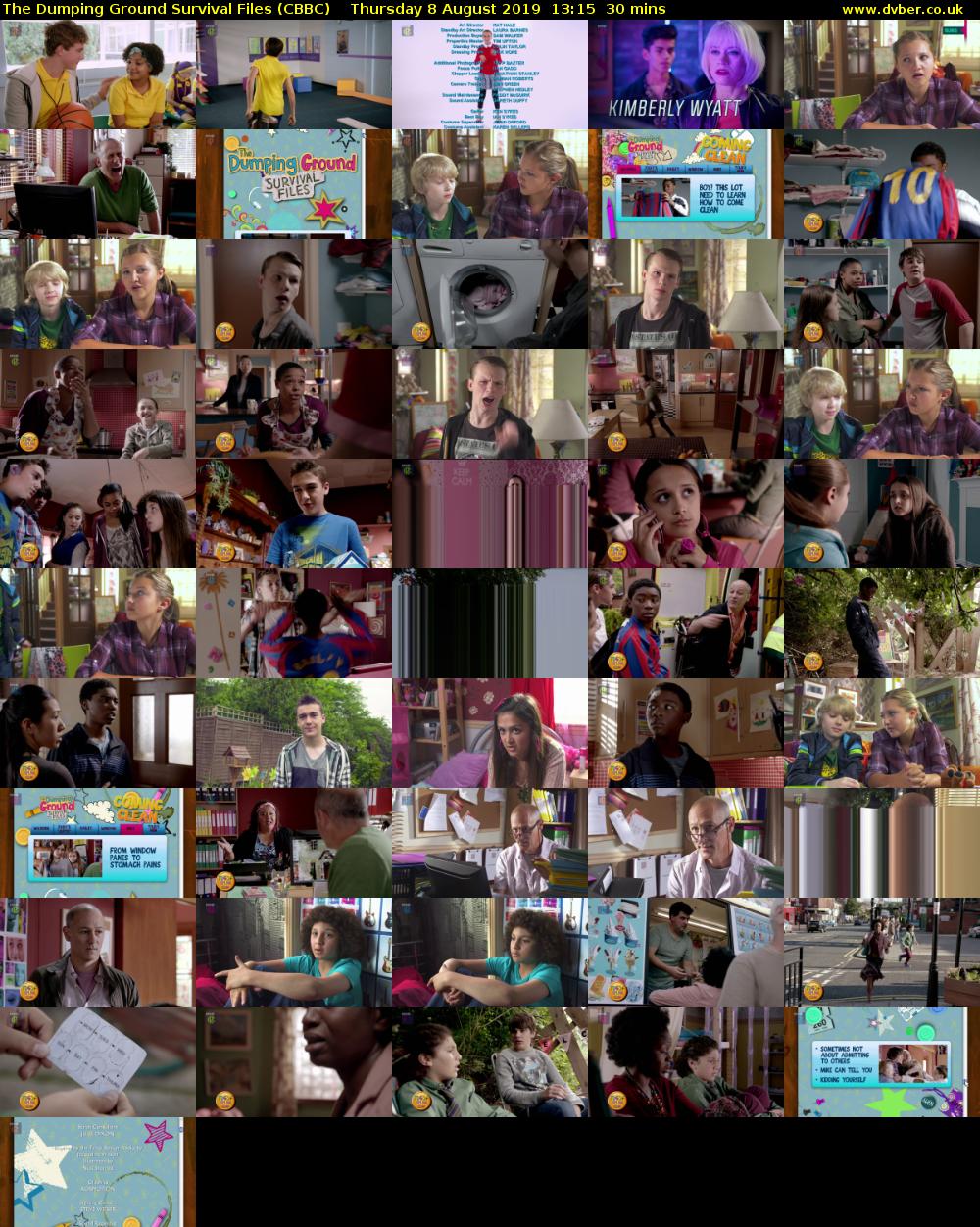 The Dumping Ground Survival Files (CBBC) Thursday 8 August 2019 13:15 - 13:45