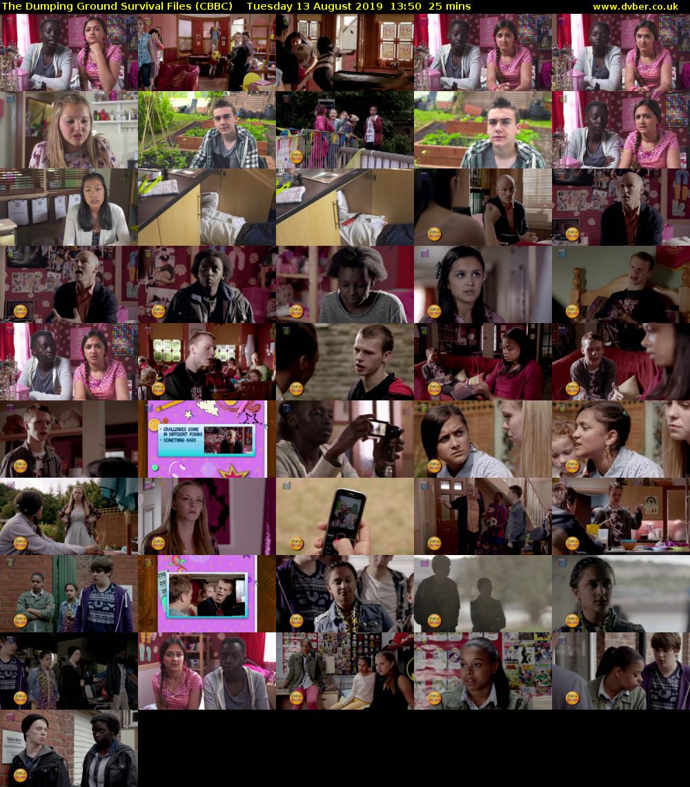 The Dumping Ground Survival Files (CBBC) Tuesday 13 August 2019 13:50 - 14:15