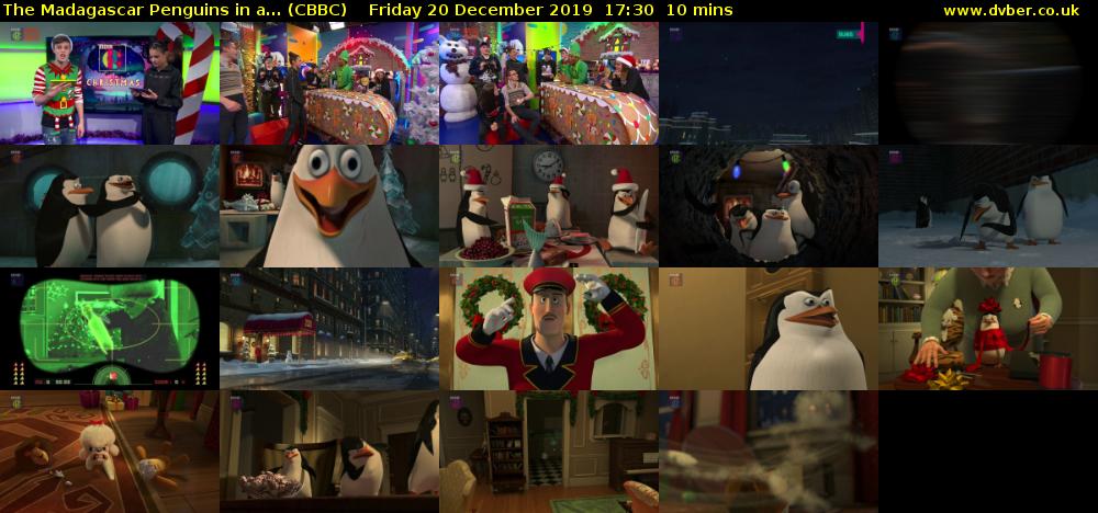 The Madagascar Penguins in a... (CBBC) Friday 20 December 2019 17:30 - 17:40