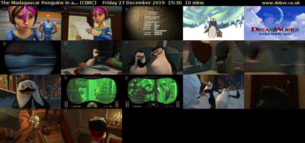 The Madagascar Penguins in a... (CBBC) Friday 27 December 2019 15:30 - 15:40