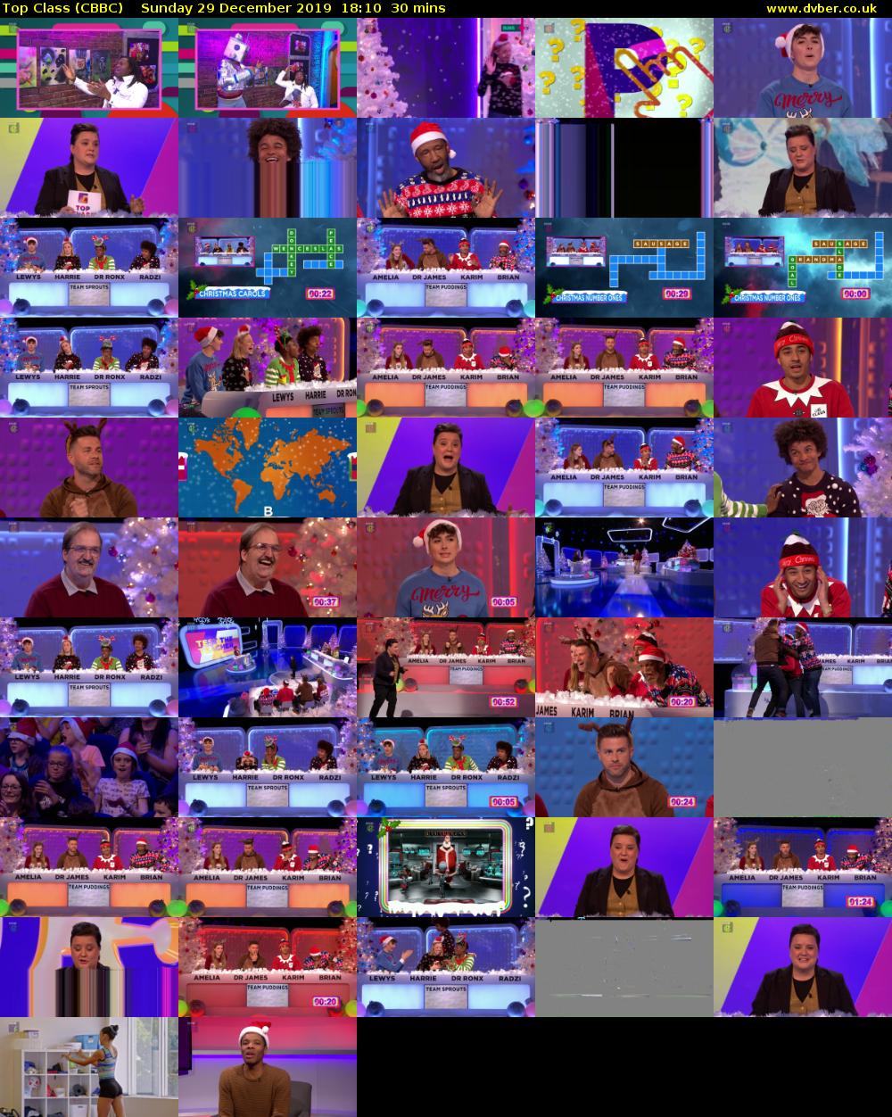 Top Class (CBBC) Sunday 29 December 2019 18:10 - 18:40