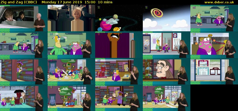 Zig and Zag (CBBC) Monday 17 June 2019 15:00 - 15:10