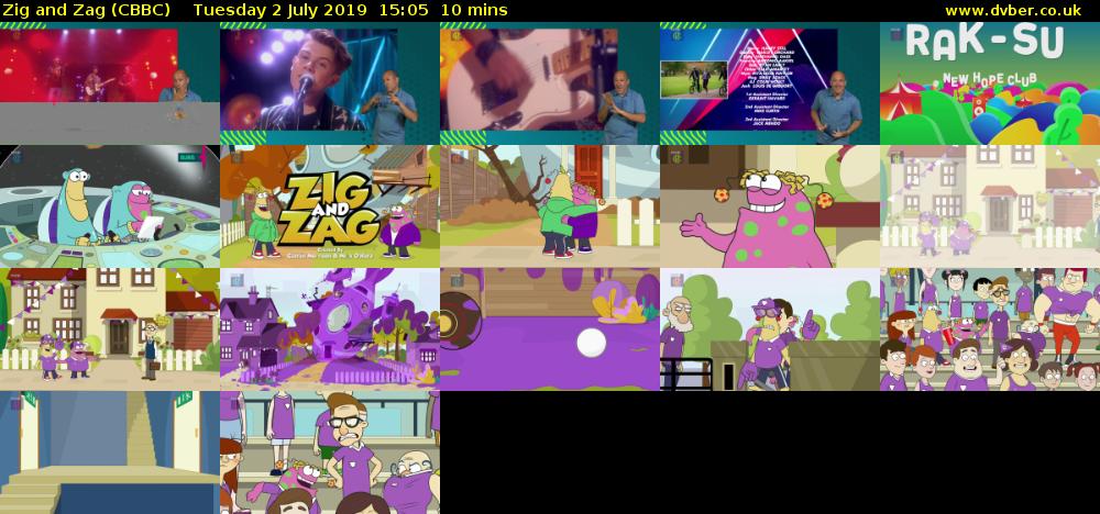 Zig and Zag (CBBC) Tuesday 2 July 2019 15:05 - 15:15