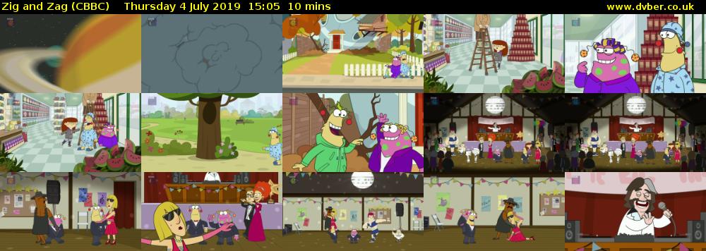 Zig and Zag (CBBC) Thursday 4 July 2019 15:05 - 15:15