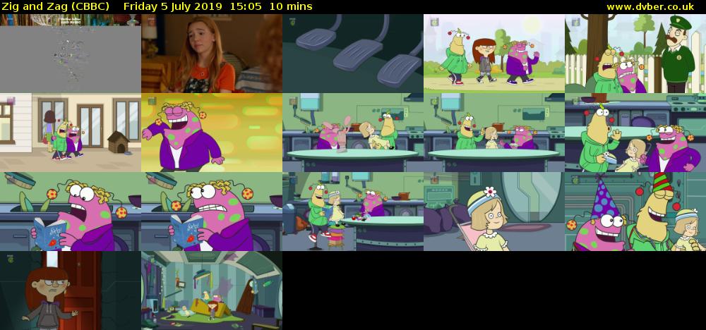 Zig and Zag (CBBC) Friday 5 July 2019 15:05 - 15:15