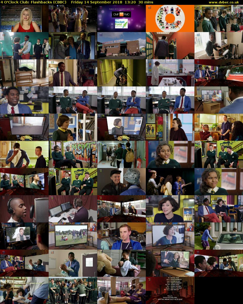 4 O'Clock Club: Flashbacks (CBBC) Friday 14 September 2018 13:20 - 13:50