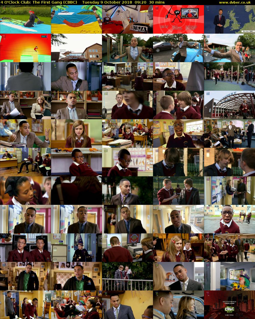 4 O'Clock Club: The First Gang (CBBC) Tuesday 9 October 2018 09:20 - 09:50