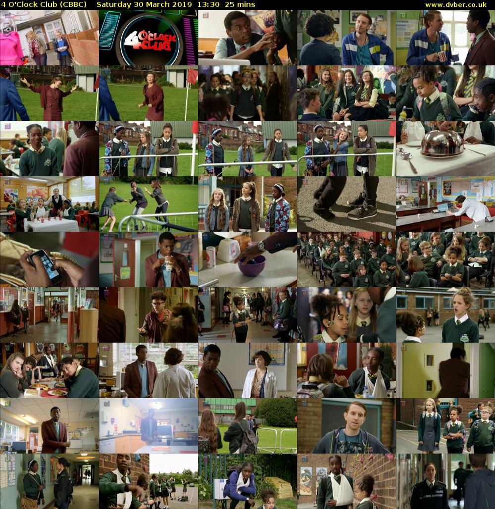 4 O'Clock Club (CBBC) Saturday 30 March 2019 13:30 - 13:55
